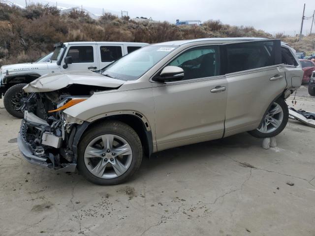 5TDDKRFH3ES039876 - 2014 TOYOTA HIGHLANDER LIMITED BEIGE photo 1