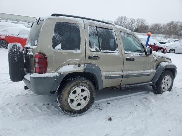 1J4GL48K15W712924 - 2005 JEEP LIBERTY SPORT TAN photo 3