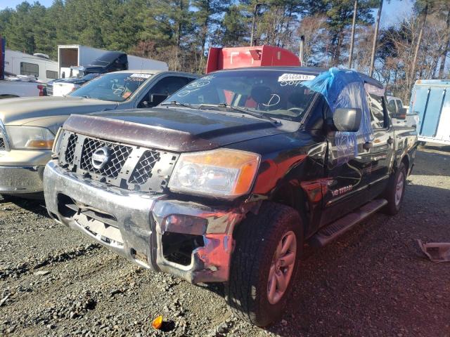 1N6BA0EK1EN504337 - 2014 NISSAN TITAN S BLACK photo 2