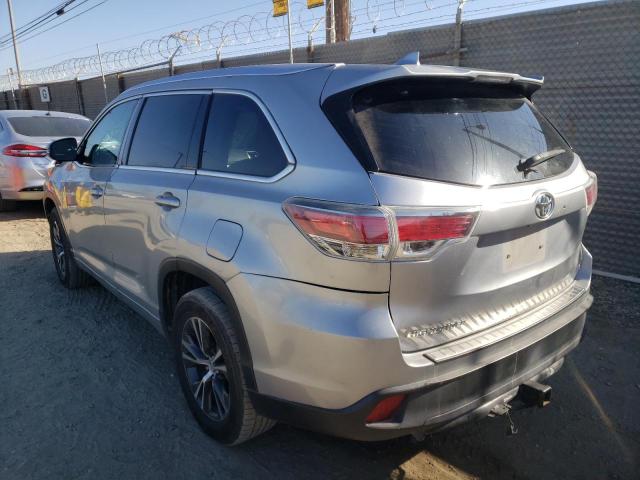 5TDKKRFH2GS163731 - 2016 TOYOTA HIGHLANDER XLE ვერცხლისფერი ფოტო 3