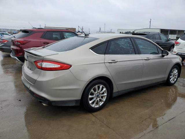 3FA6P0G78FR181467 - 2015 FORD FUSION S GOLD photo 3