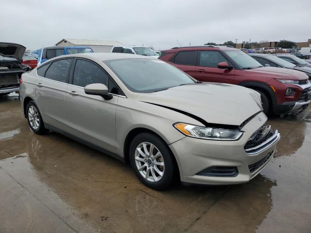 3FA6P0G78FR181467 - 2015 FORD FUSION S GOLD photo 4