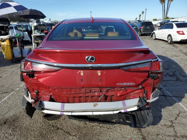 JTHB21B18K2024745 - 2019 LEXUS ES 300H RED photo 6