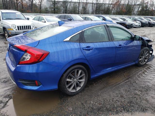 19XFC1F30KE204526 - 2019 HONDA CIVIC EX BLUE photo 3