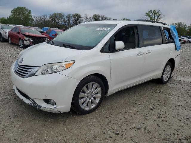 5TDYK3DC4BS046465 - 2011 TOYOTA SIENNA XLE WHITE photo 1