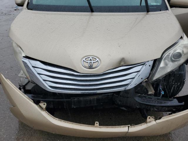 5TDYK3DC1BS029221 - 2011 TOYOTA SIENNA XLE BEIGE photo 12