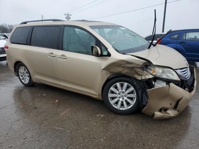 5TDYK3DC1BS029221 - 2011 TOYOTA SIENNA XLE BEIGE photo 4