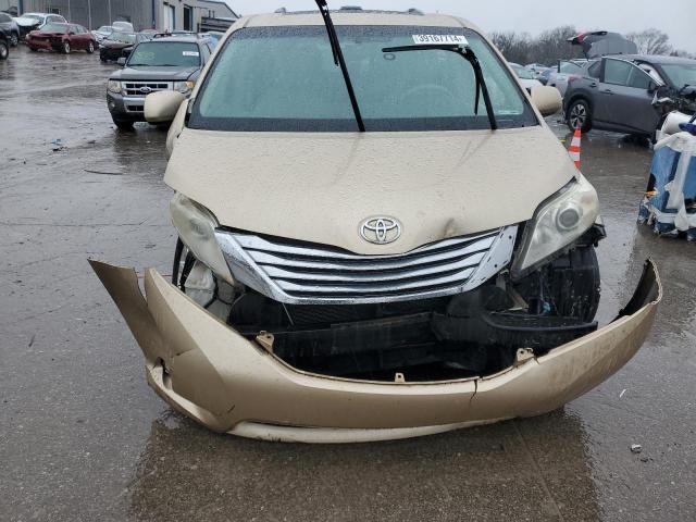 5TDYK3DC1BS029221 - 2011 TOYOTA SIENNA XLE BEIGE photo 5