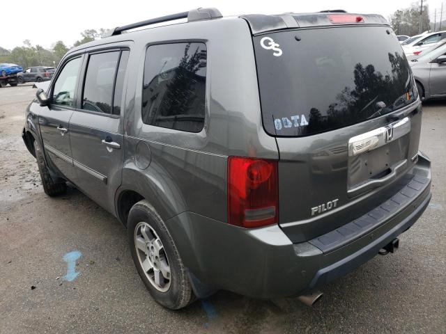 5FNYF38939B002040 - 2009 HONDA PILOT TOURING GRAY photo 2