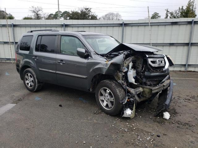 5FNYF38939B002040 - 2009 HONDA PILOT TOURING GRAY photo 4