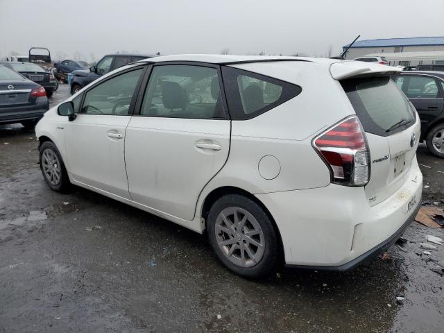 JTDZN3EU1FJ027524 - 2015 TOYOTA PRIUS V WHITE photo 2