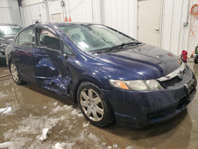 19XFA1F54BE032038 - 2011 HONDA CIVIC LX BLUE photo 4