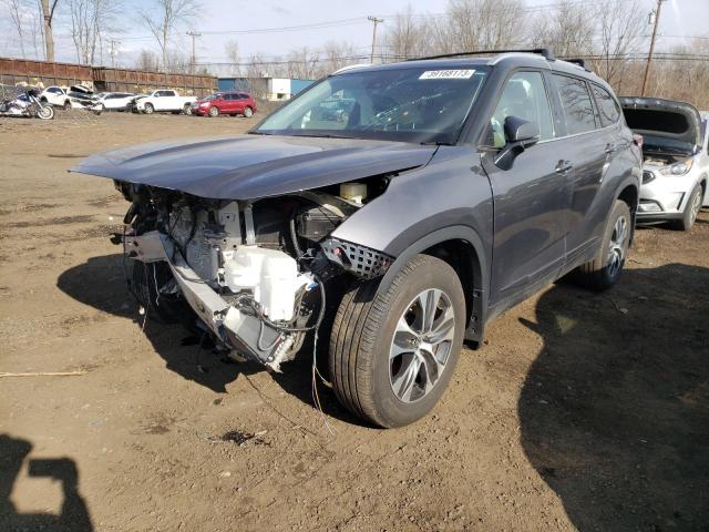 5TDGZRBH7NS560999 - 2022 TOYOTA HIGHLANDER XLE 灰色 照片 1