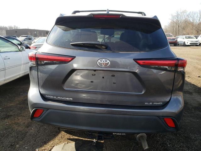 5TDGZRBH7NS560999 - 2022 TOYOTA HIGHLANDER XLE 灰色 照片 6