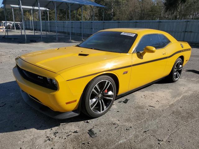 2C3CDYCJ1CH204363 - 2012 DODGE CHALLENGER SRT-8 YELLOW photo 1