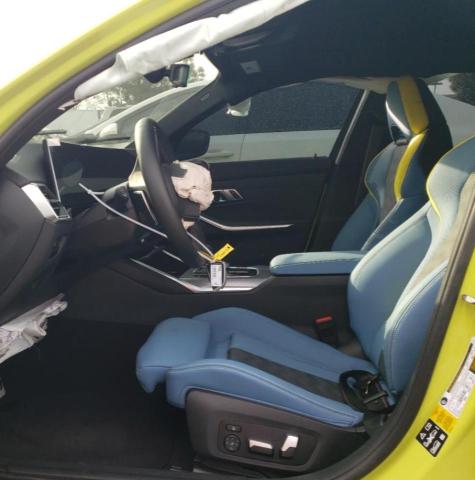 WBS43AY03PFR34611 - 2023 BMW M3 COMPETITION YELLOW photo 7