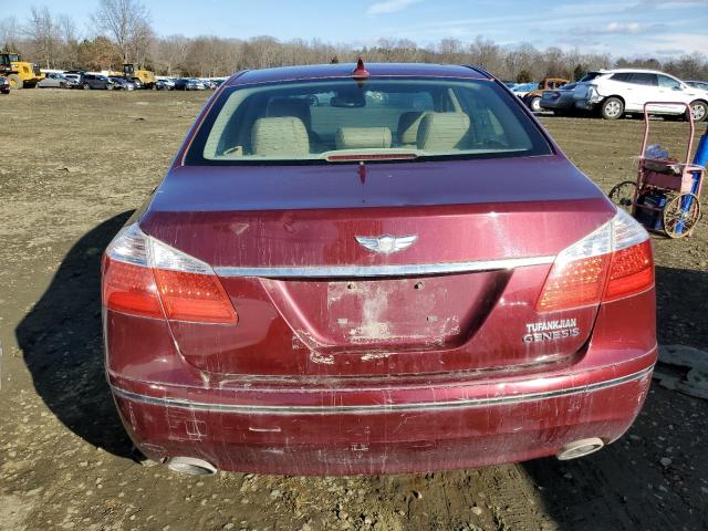 KMHGC4DE1BU137782 - 2011 HYUNDAI GENESIS 3.8L BURGUNDY photo 6