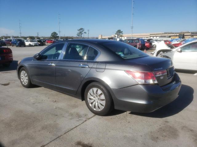 1HGCP2F31CA206241 - 2012 HONDA ACCORD LX GRAY photo 2