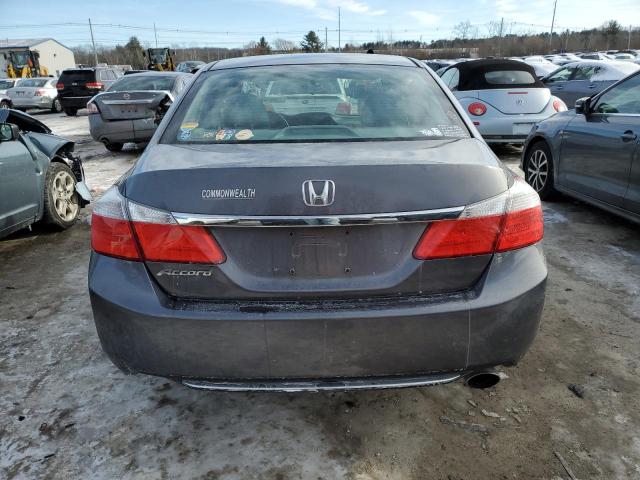 1HGCR2F37EA253898 - 2014 HONDA ACCORD LX GRAY photo 6