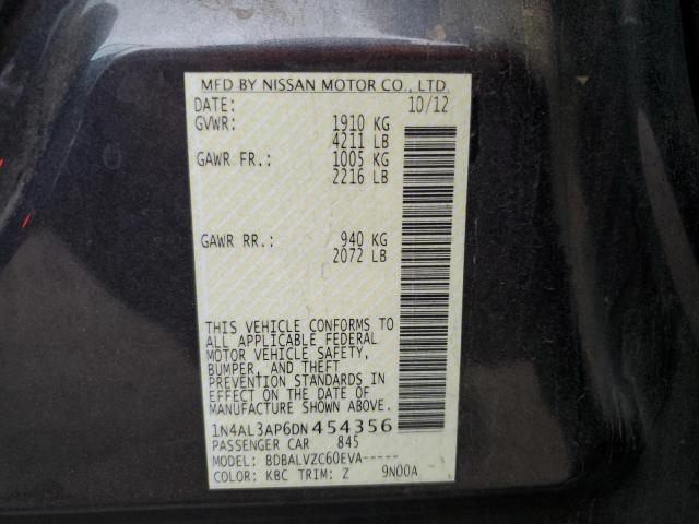 1N4AL3AP6DN454356 - 2013 NISSAN ALTIMA 2.5 CHARCOAL photo 12