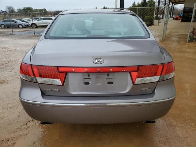 KMHFC46F36A049177 - 2006 HYUNDAI AZERA SE GRAY photo 6