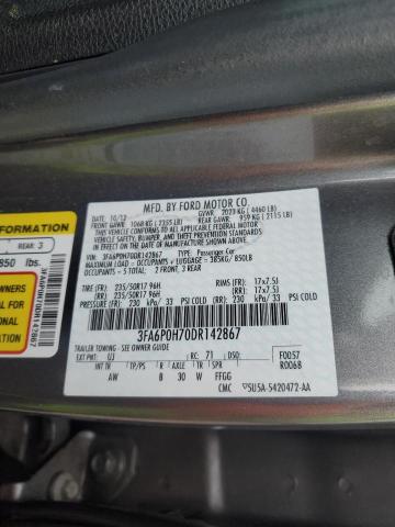 3FA6P0H70DR142867 - 2013 FORD FUSION SE GRAY photo 12