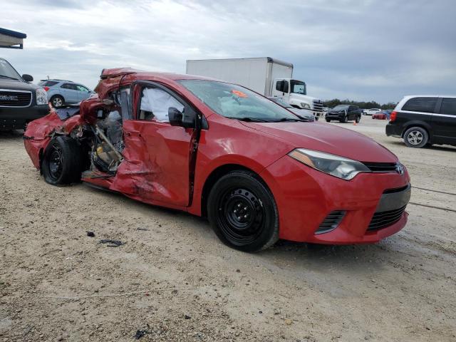 2T1BURHE7GC513067 - 2016 TOYOTA COROLLA L RED photo 4