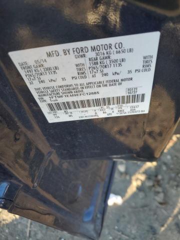 1FTMF1EM9EFC12885 - 2014 FORD F150 BLUE photo 12