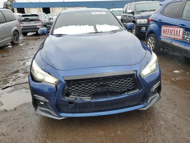 JN1EV7AR5KM555117 - 2019 INFINITI Q50 LUXE BLUE photo 5