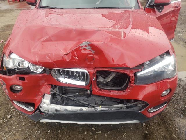 5UXWX9C55G0D76416 - 2016 BMW X3 XDRIVE28I RED photo 11