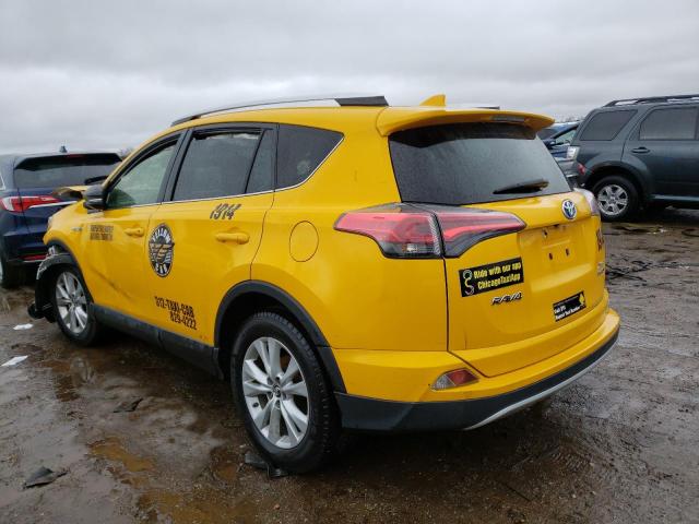 JTMRJREV2GD012442 - 2016 TOYOTA RAV4 HV XLE YELLOW photo 2