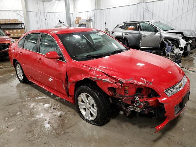 2G1WF5E31C1210424 - 2012 CHEVROLET IMPALA LS RED photo 4