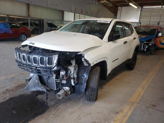 3C4NJDAB9MT595630 - 2021 JEEP COMPASS SPORT WHITE photo 1