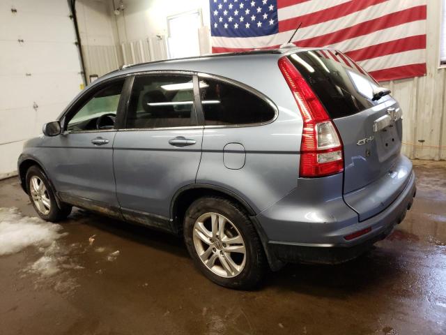 5J6RE4H73BL071125 - 2011 HONDA CR-V EXL BLUE photo 2