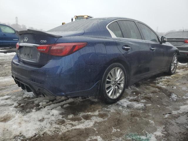 JN1EV7BP0MM704565 - 2021 INFINITI Q50 LUXE BLUE photo 3