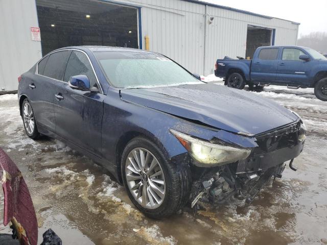 JN1EV7BP0MM704565 - 2021 INFINITI Q50 LUXE BLUE photo 4