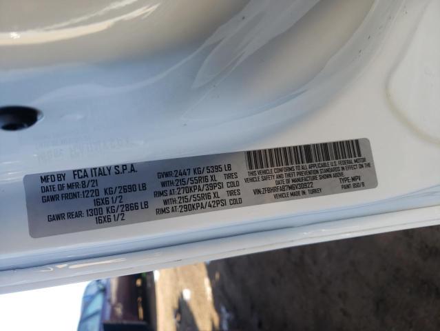 ZFBHRFAB7M6V30922 - 2021 RAM PROMASTER 白色 照片 13