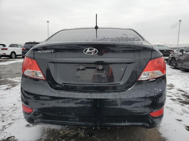 KMHCU4AE8CU051371 - 2012 HYUNDAI ACCENT GLS BLACK photo 6