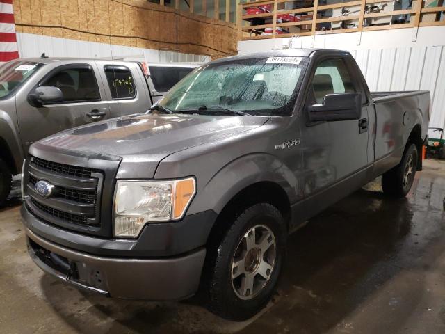 1FTNF1CF2DKD17198 - 2013 FORD F150 GRAY photo 1