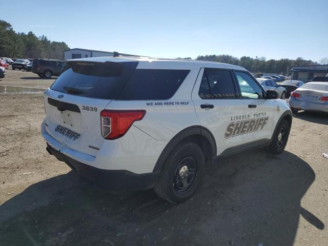 1FM5K8AW7NNA03839 - 2022 FORD EXPLORER POLICE INTERCEPTOR 白色 照片 3