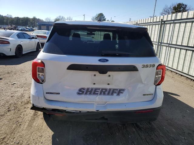 1FM5K8AW7NNA03839 - 2022 FORD EXPLORER POLICE INTERCEPTOR WHITE photo 6