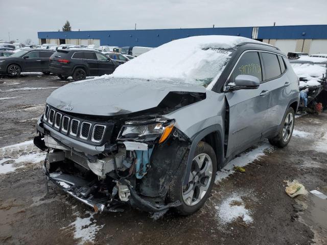 3C4NJDCBXLT167481 - 2020 JEEP COMPASS LIMITED GRAY photo 1