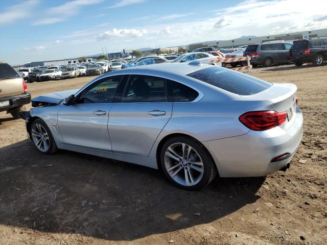 WBA4J1C50KBM17134 - 2019 BMW 430I GRAN COUPE SILVER photo 2