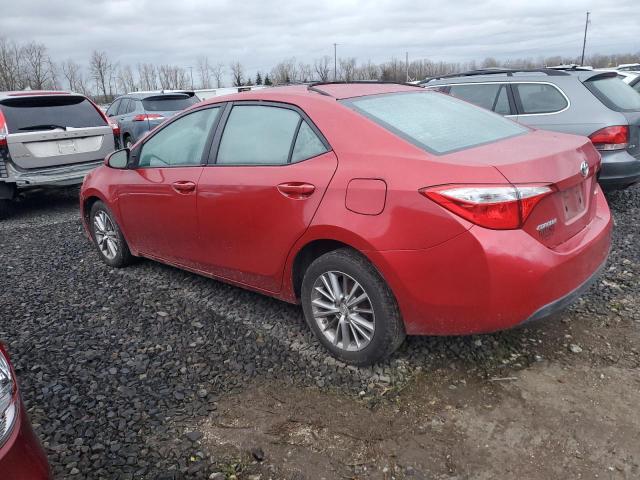 5YFBURHE7EP037366 - 2014 TOYOTA COROLLA L RED photo 2