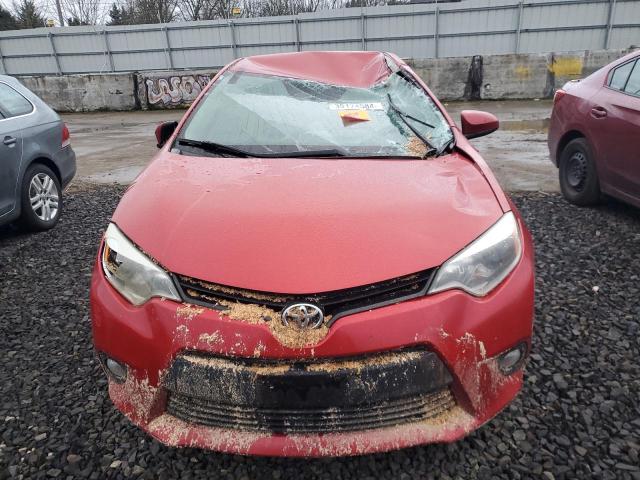 5YFBURHE7EP037366 - 2014 TOYOTA COROLLA L RED photo 5