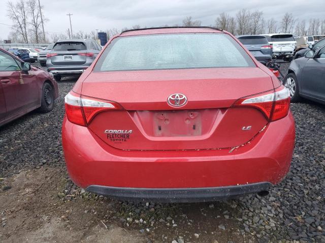 5YFBURHE7EP037366 - 2014 TOYOTA COROLLA L RED photo 6