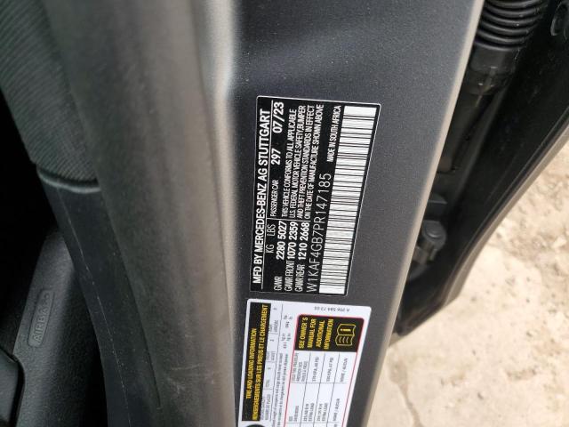 W1KAF4GB7PR147185 - 2023 MERCEDES-BENZ C 300 GRAY photo 12