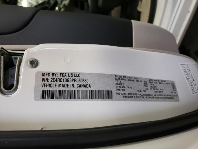 2C4RC1BG3PR580830 - 2023 CHRYSLER PACIFICA TOURING L WHITE photo 14