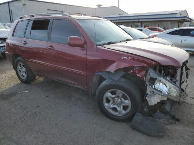 JTEDD21AX50113451 - 2005 TOYOTA HIGHLANDER MAROON photo 4