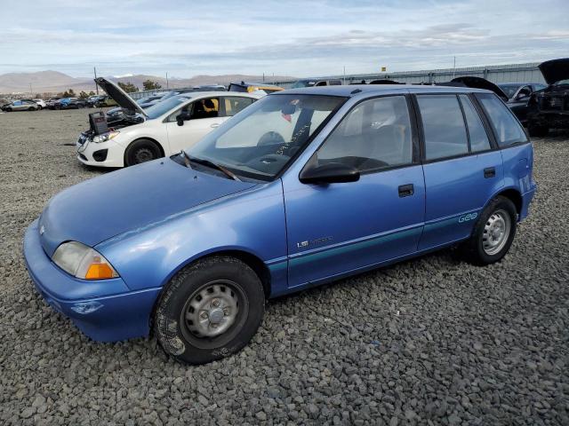 JG1MR6165KK724537 - 1989 GEO METRO SPRINT BLUE photo 1